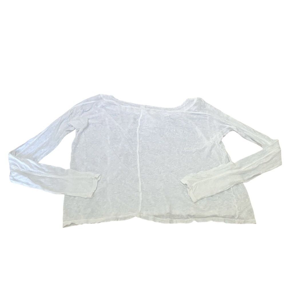 Johnny Was Pete & Greta Linen Shirt Lagenlook Drawstring Neck Gauzy - Picture 2 of 4